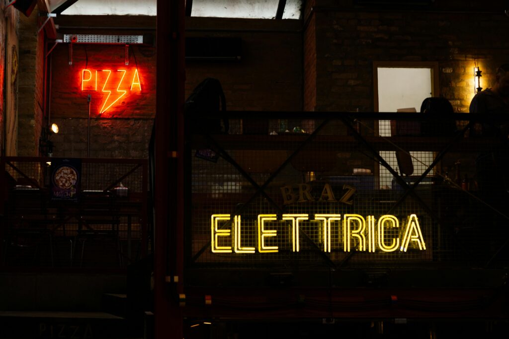 The glow sign board